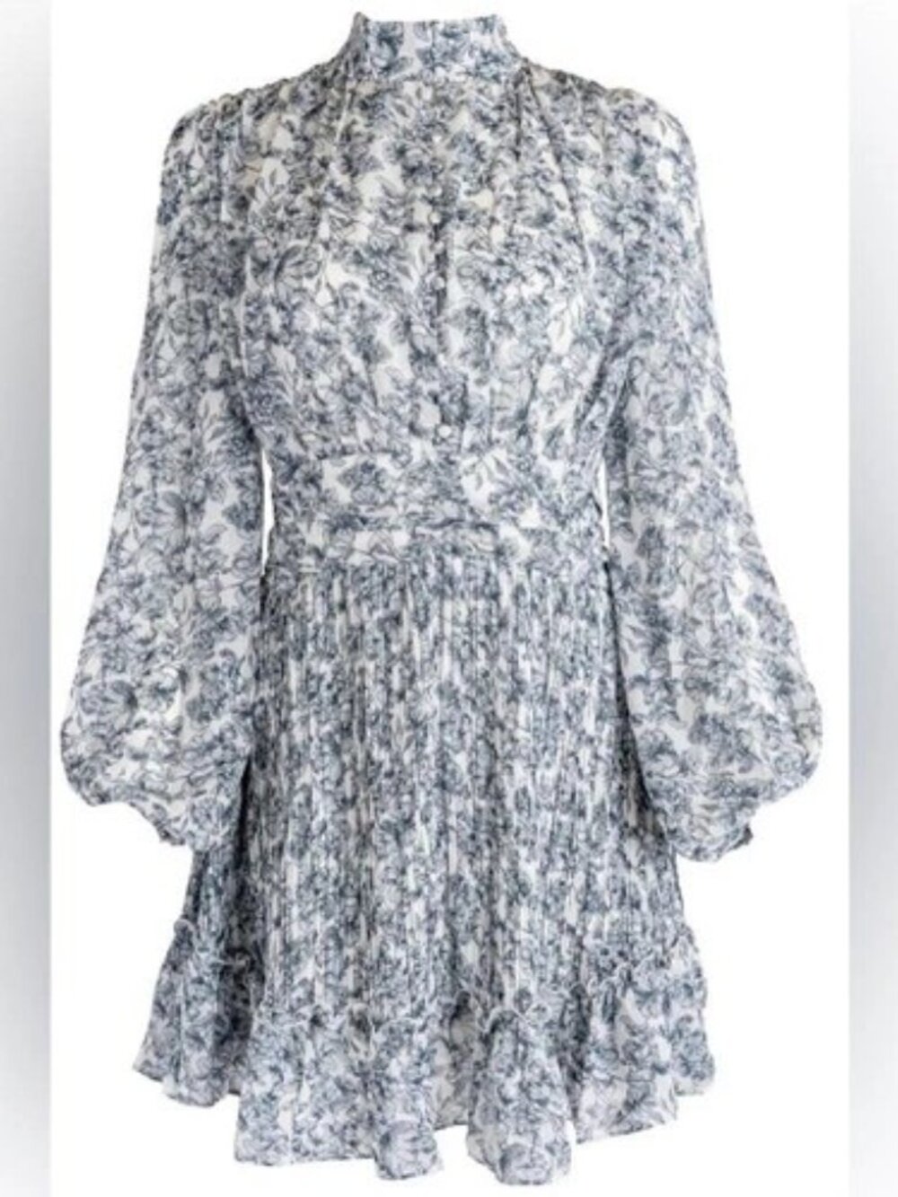 Ivy City Co. Blue and White Dress
